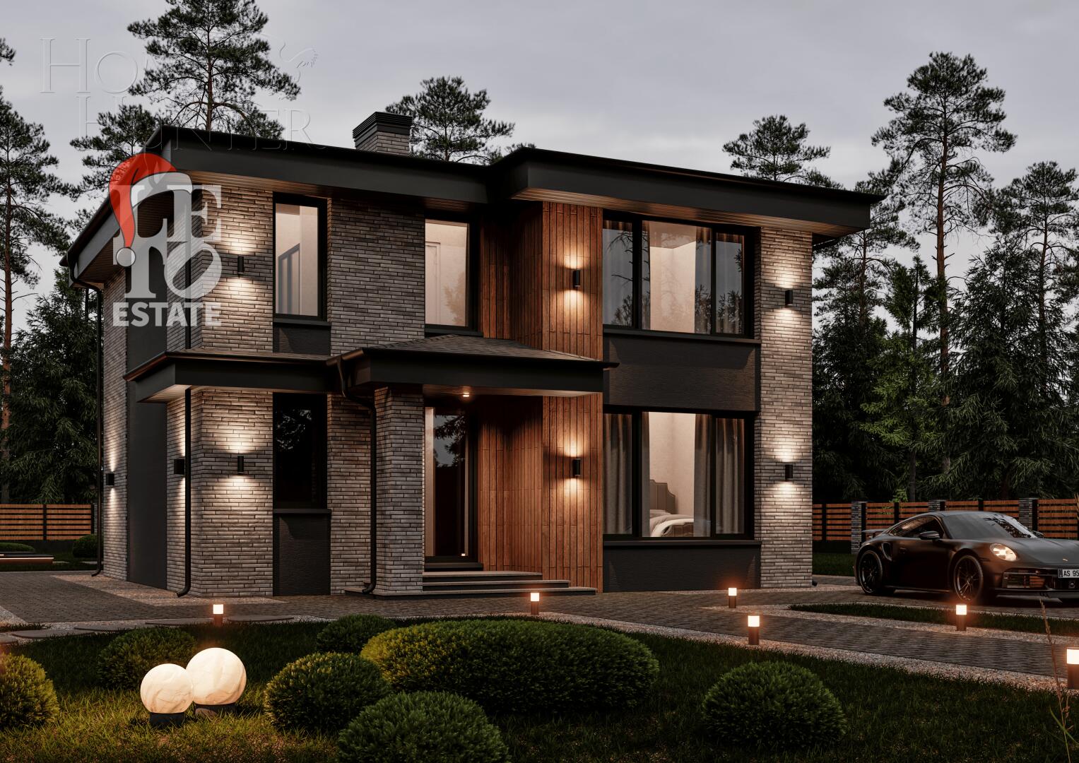 2-этажный коттедж 207 м² без отделки