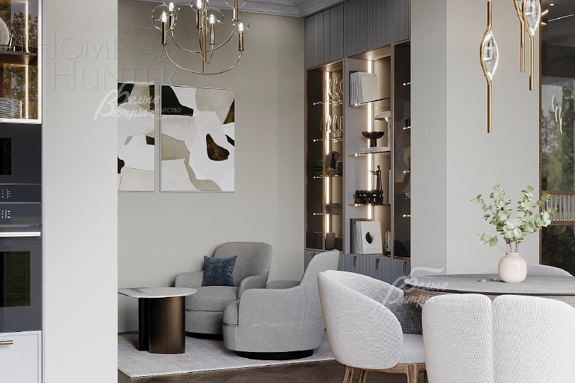 2-этажный коттедж 323 м² с отделкой