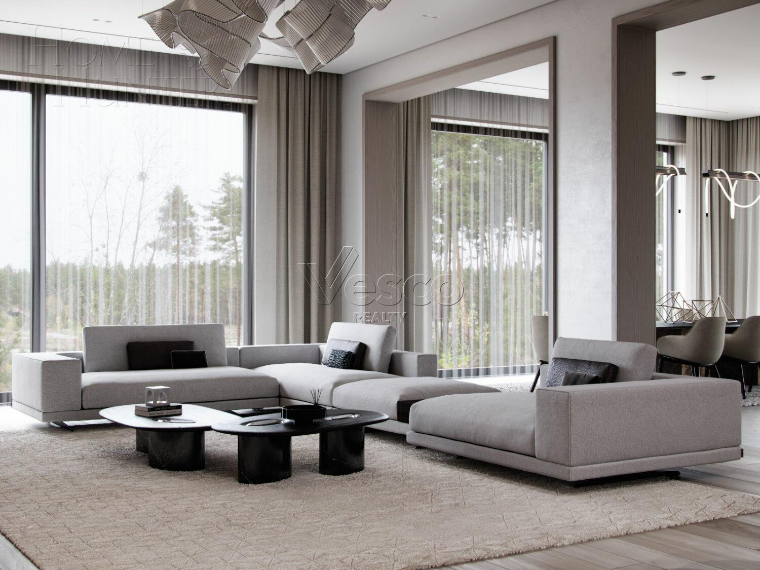 2-этажный коттедж 1 900 м² с отделкой