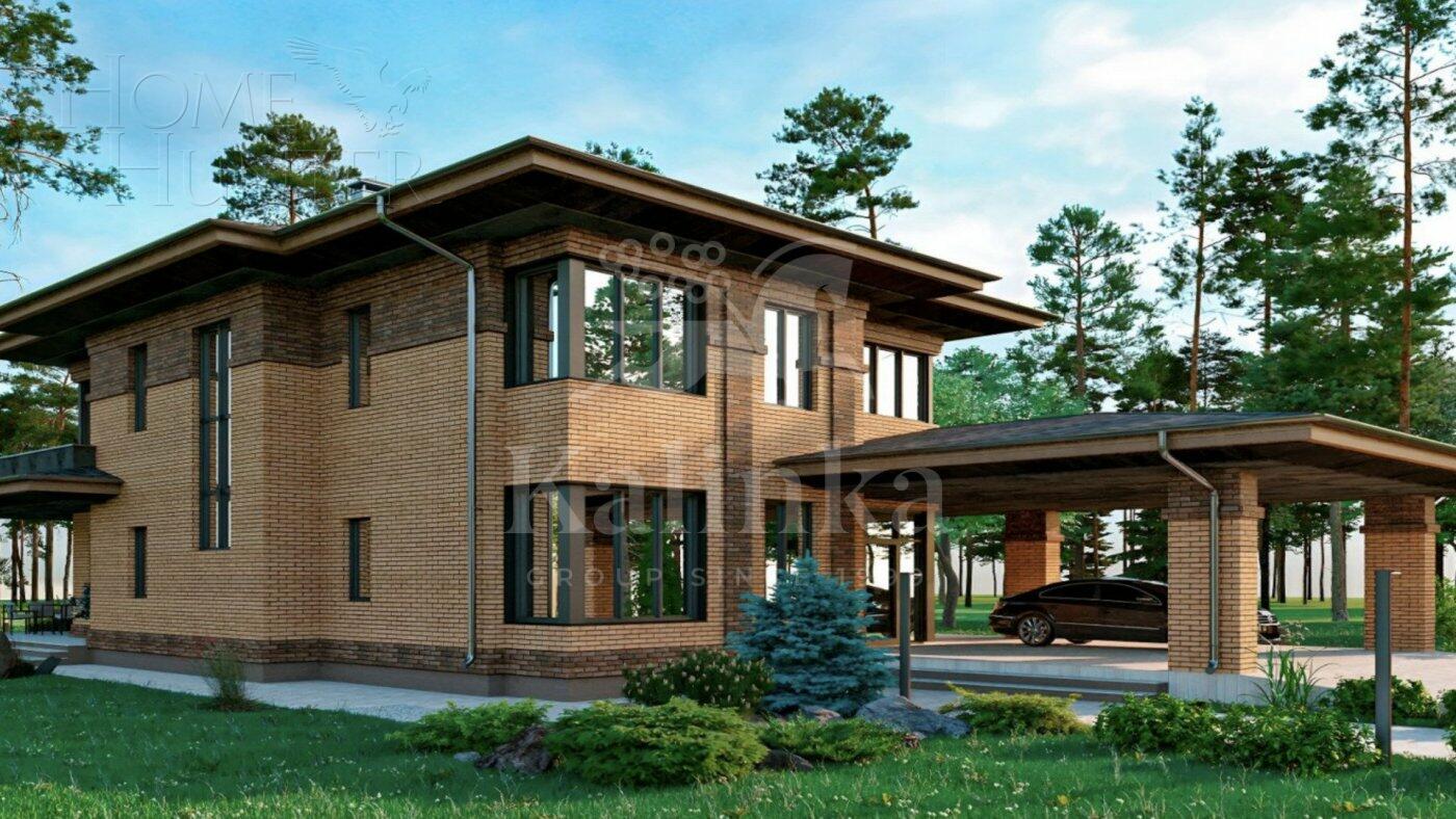 2-этажный коттедж 353 м² с отделкой