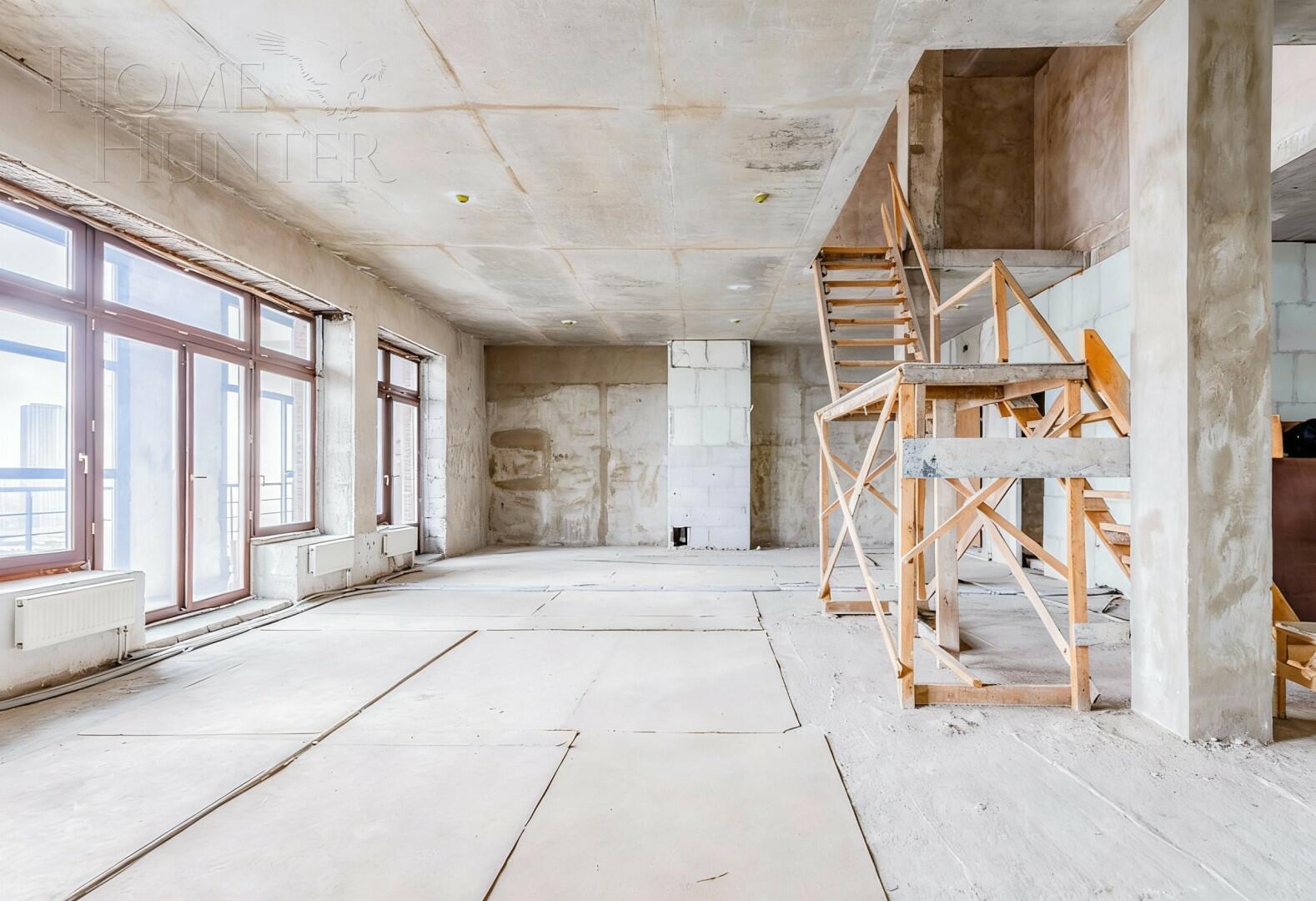 2-УРОВНЕВЫЙ ПЕНТХАУС БЕЗ ОТДЕЛКИ 240 М² НА 18 ЭТАЖЕ