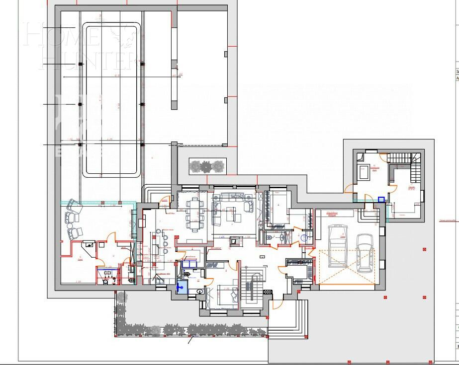 2-этажный коттедж 1 100 м² с отделкой