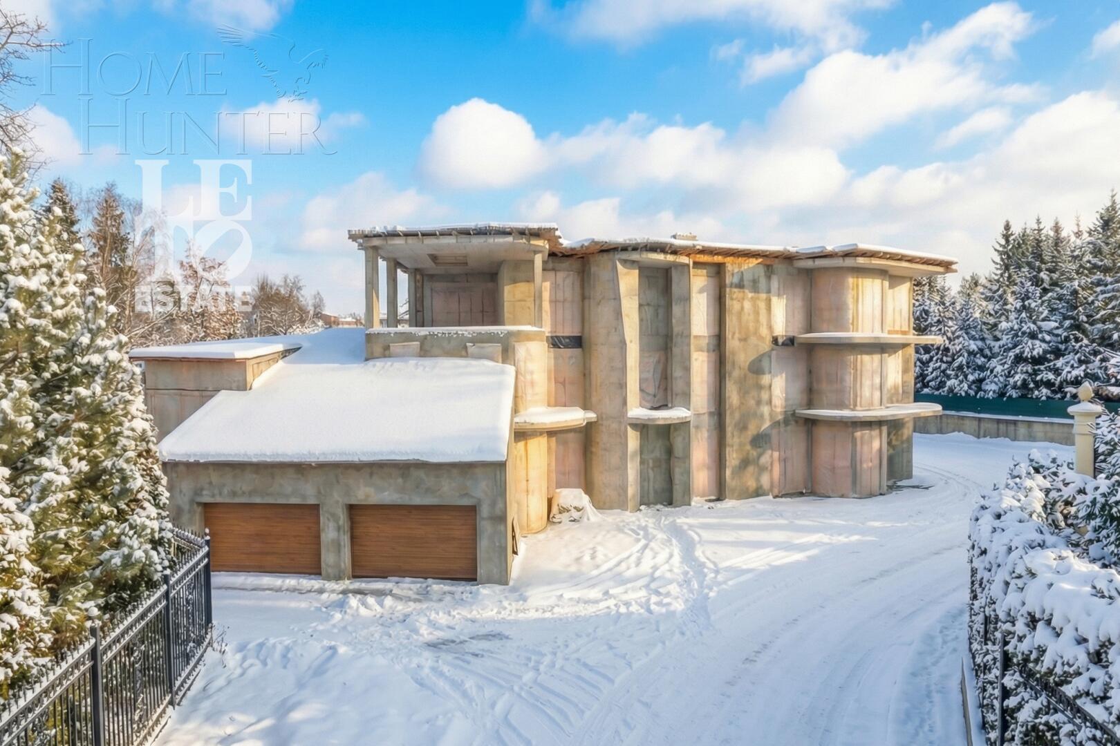 3-этажный коттедж 1 451 м² без отделки