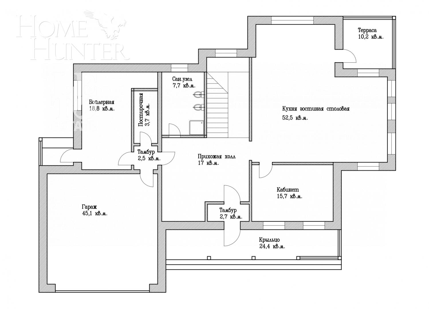 2-этажный коттедж 784 м² с отделкой