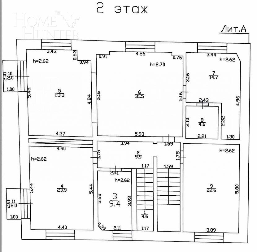 2-этажный коттедж 815 м² с отделкой