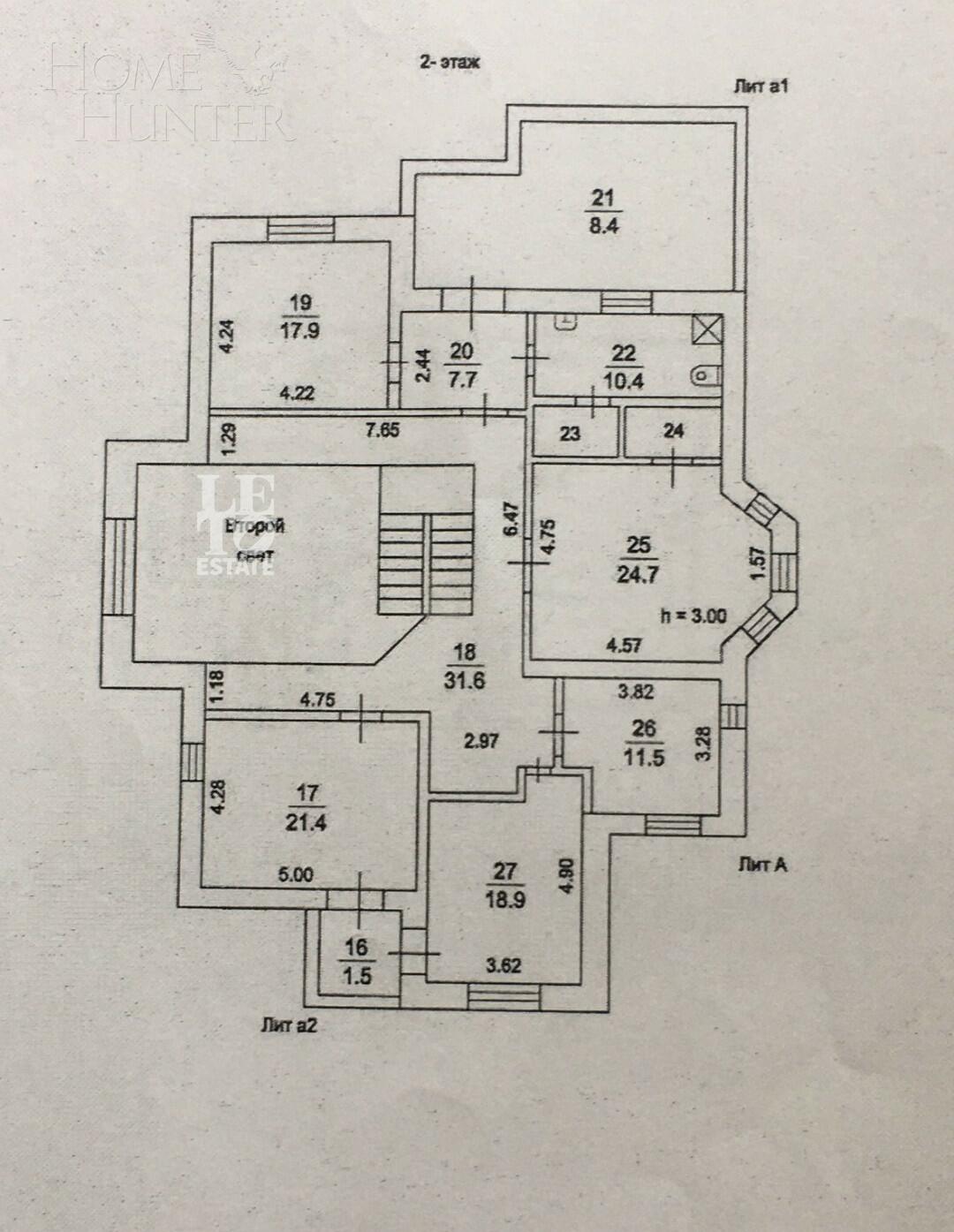 2-этажный коттедж 495 м² с отделкой