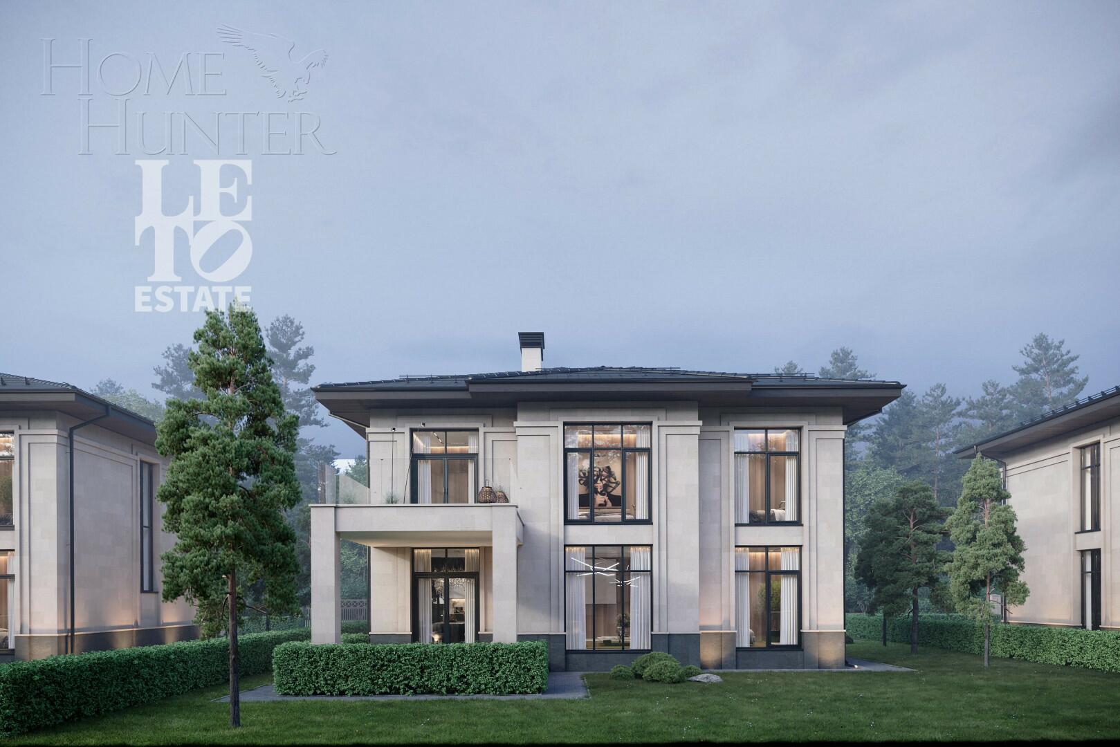 2-этажный коттедж 315.6 м² без отделки