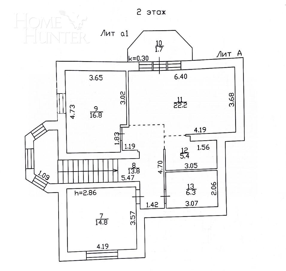 2-этажный коттедж 260 м² с отделкой