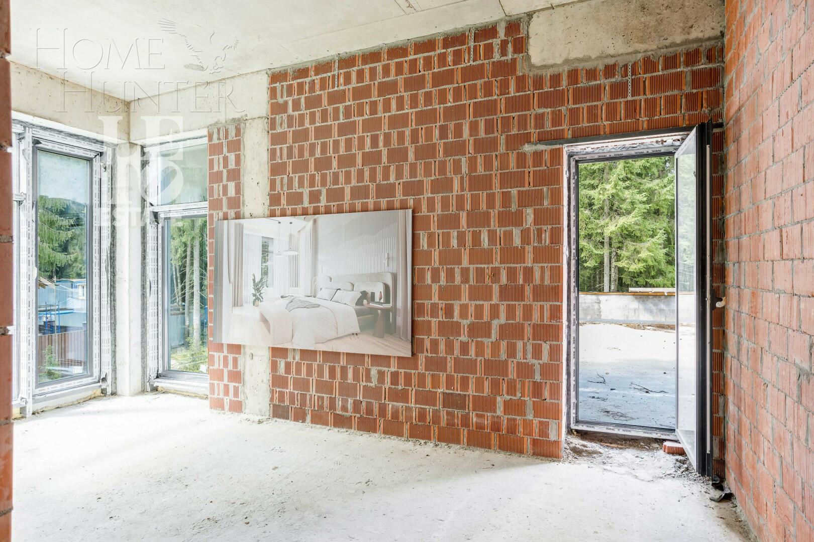 2-этажный коттедж 526 м² без отделки