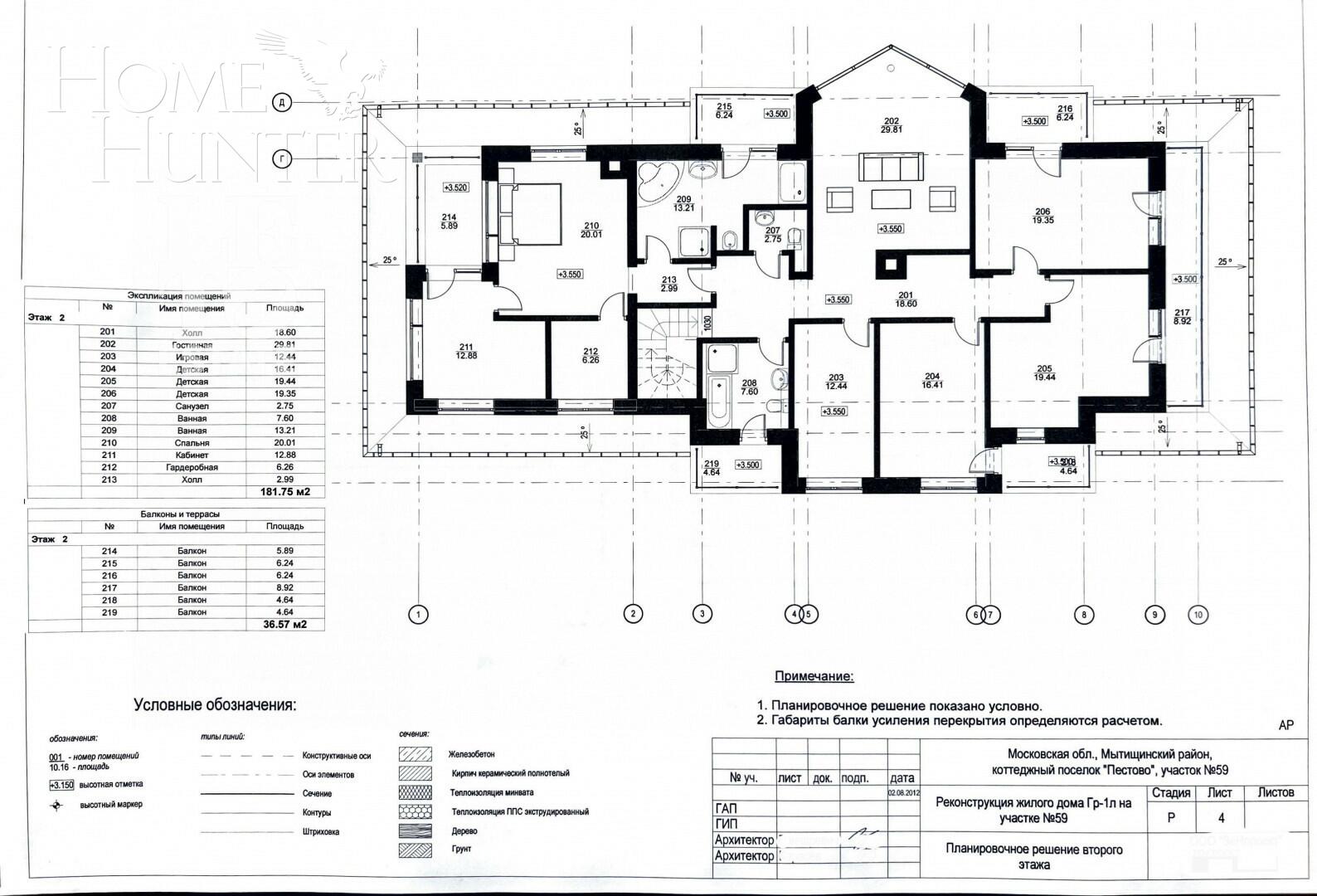 2-этажный коттедж 417 м² с отделкой