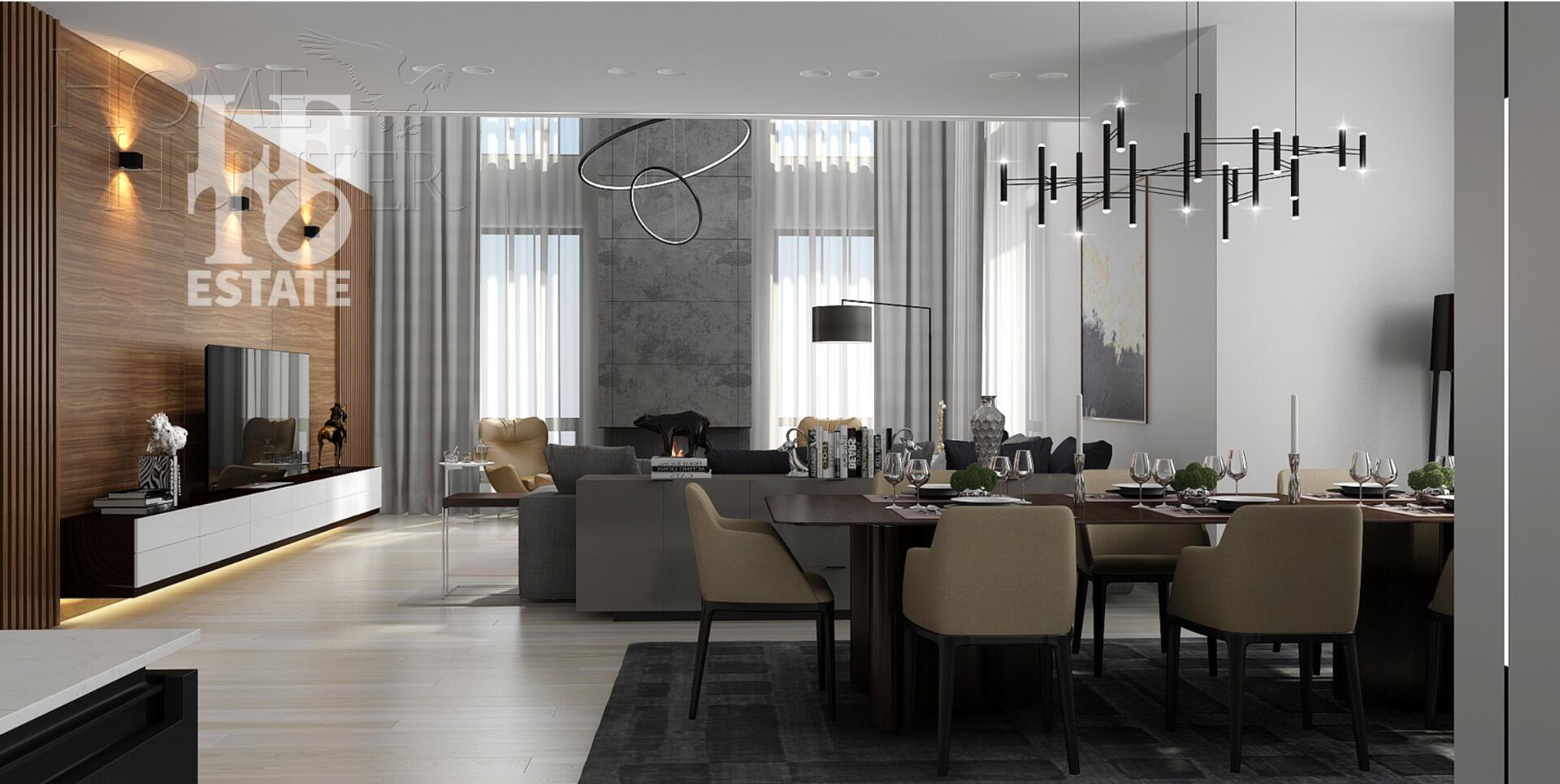 2-этажный коттедж 703 м² без отделки