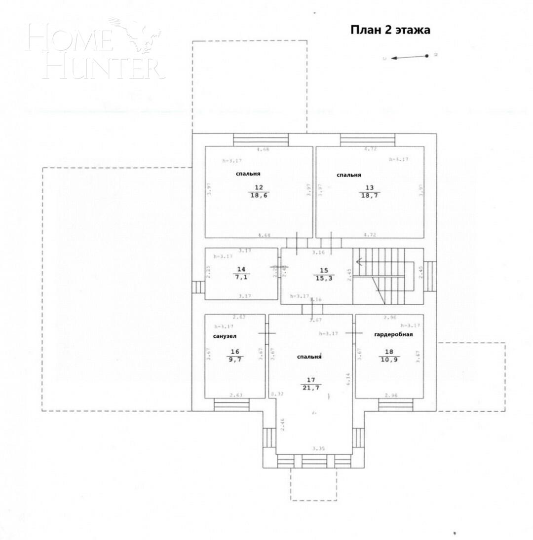 2-этажный коттедж 340 м² с отделкой