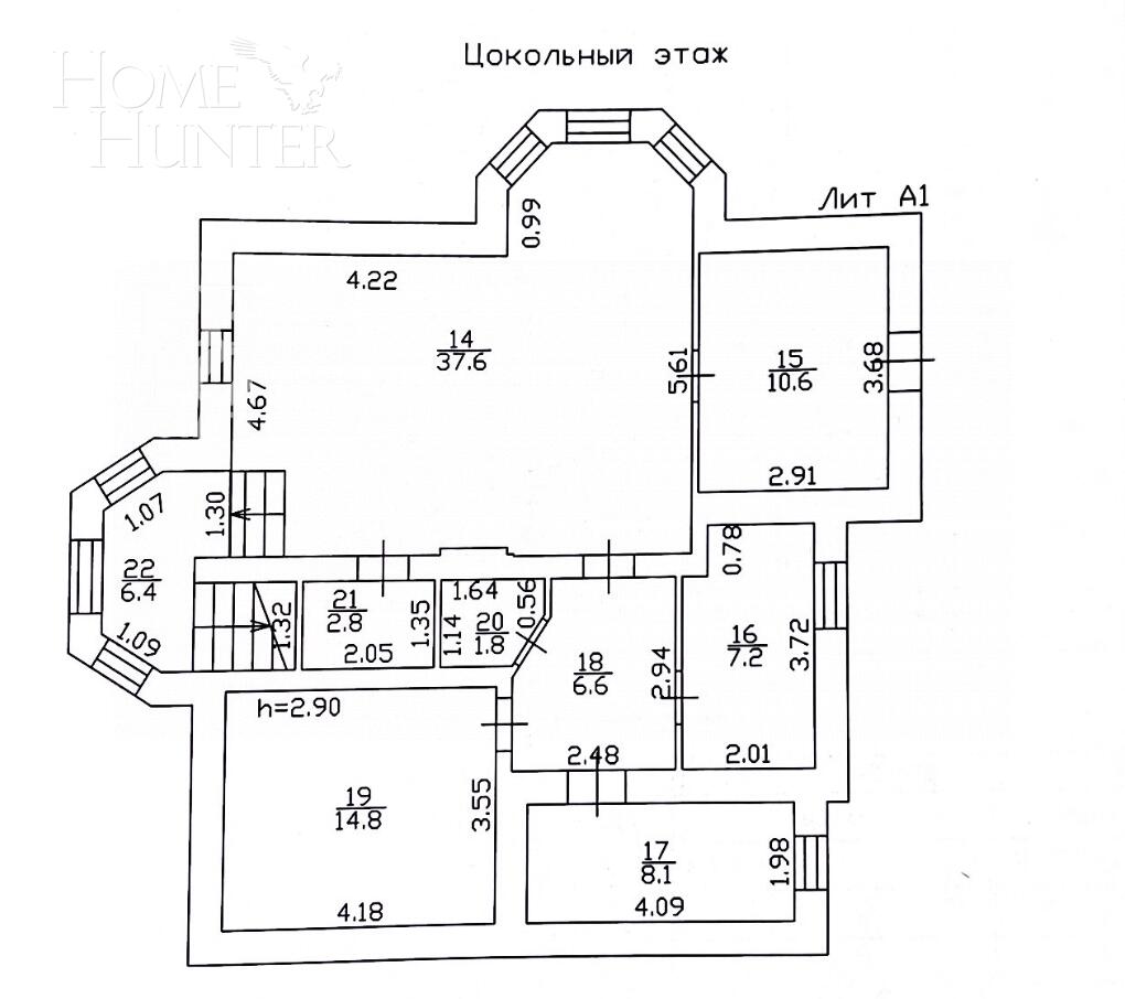 2-этажный коттедж 260 м² с отделкой