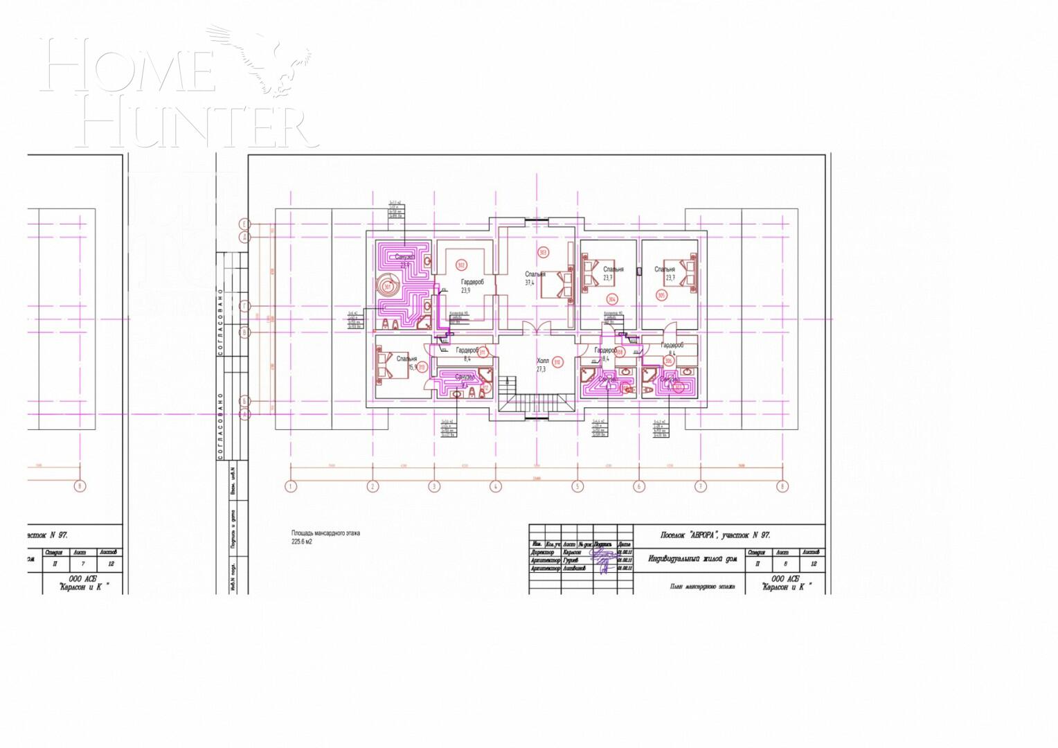 2-этажный коттедж 1 050 м² без отделки