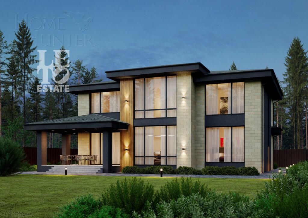 2-этажный коттедж 250 м² без отделки