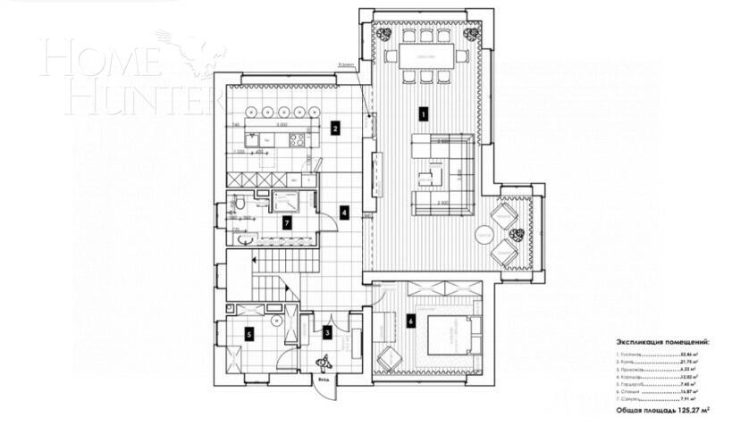 2-этажный коттедж 650 м² с отделкой