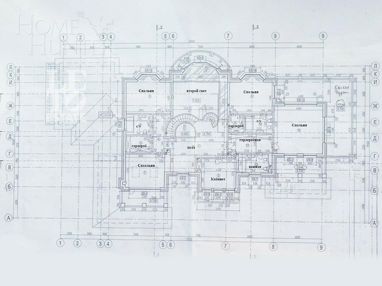 3-этажный коттедж 1 500 м² с отделкой