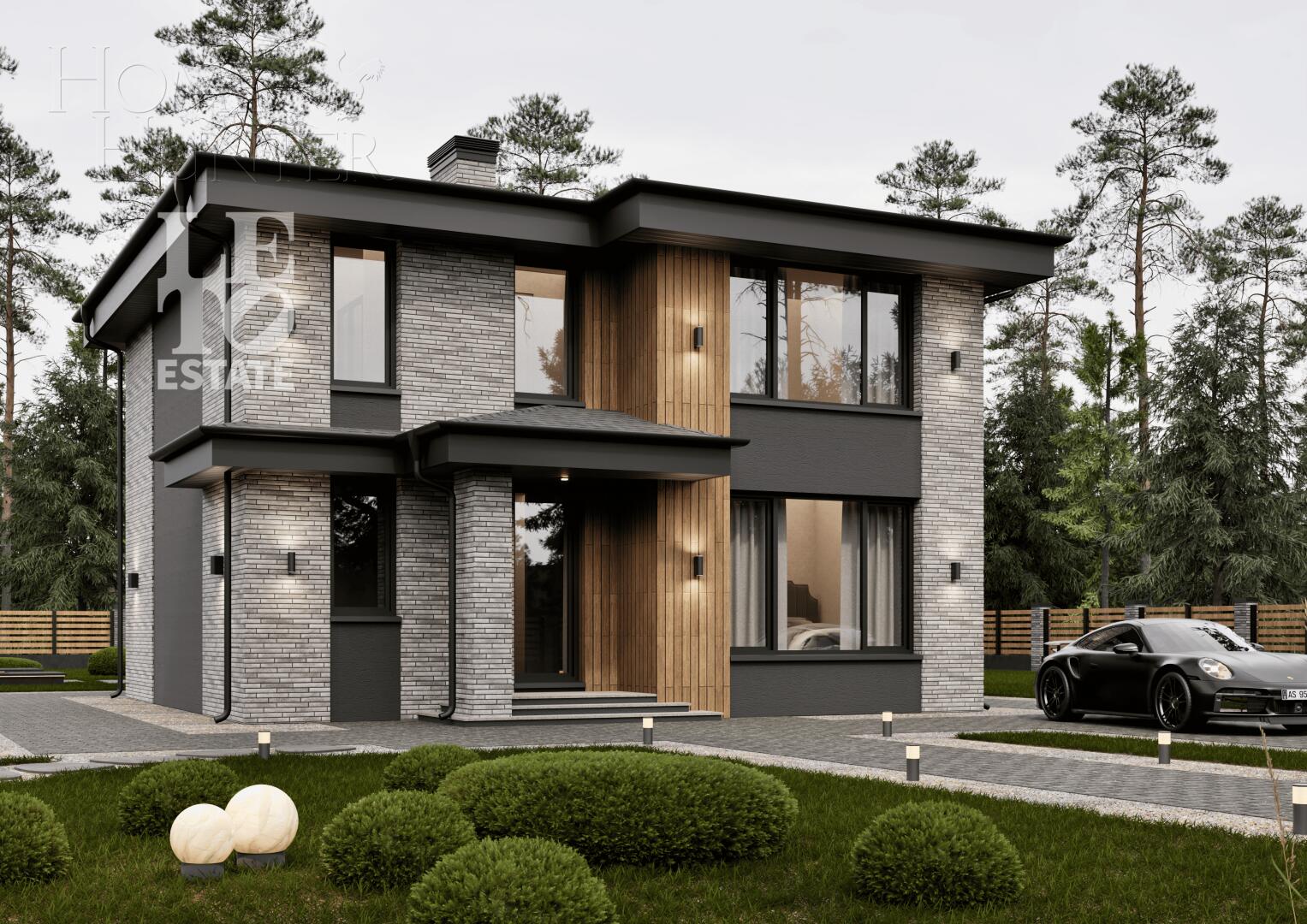 2-этажный коттедж 207 м² без отделки