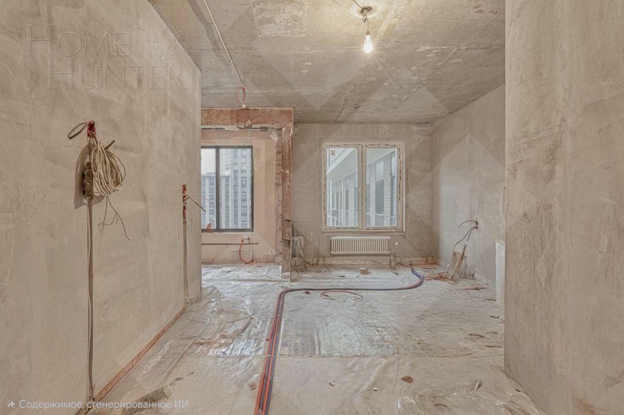 4-КОМН. КВАРТИРА БЕЗ ОТДЕЛКИ 120 М² НА 8 ЭТАЖЕ