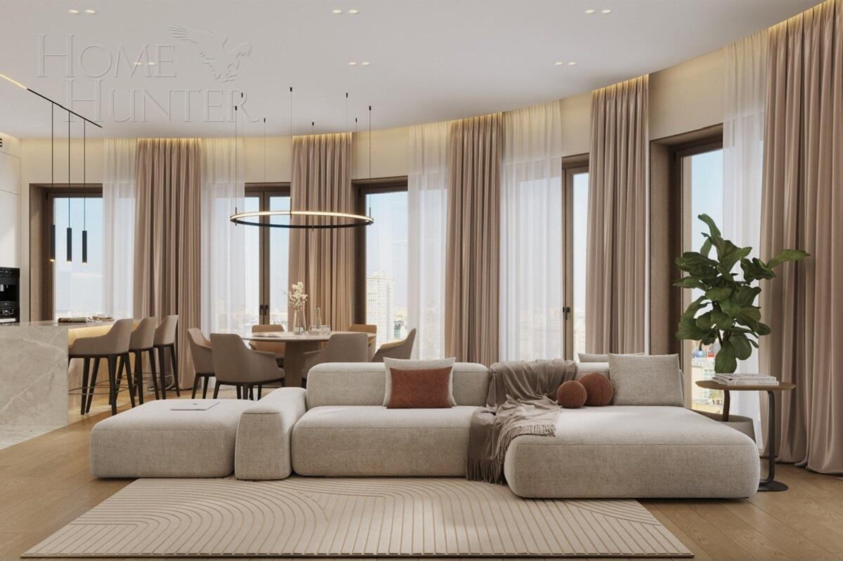 4-КОМН. КВАРТИРА С ОТДЕЛКОЙ 155 М² НА 15 ЭТАЖЕ