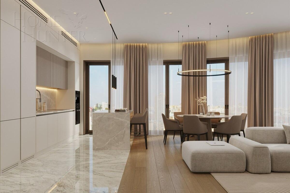 4-КОМН. КВАРТИРА С ОТДЕЛКОЙ 155 М² НА 15 ЭТАЖЕ