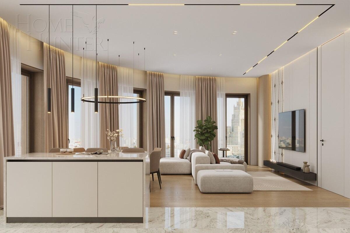 4-КОМН. КВАРТИРА С ОТДЕЛКОЙ 155 М² НА 15 ЭТАЖЕ