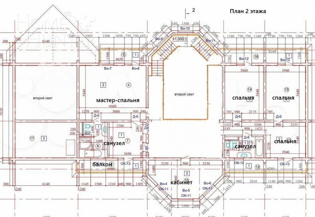 2-этажный коттедж 800 м² с отделкой