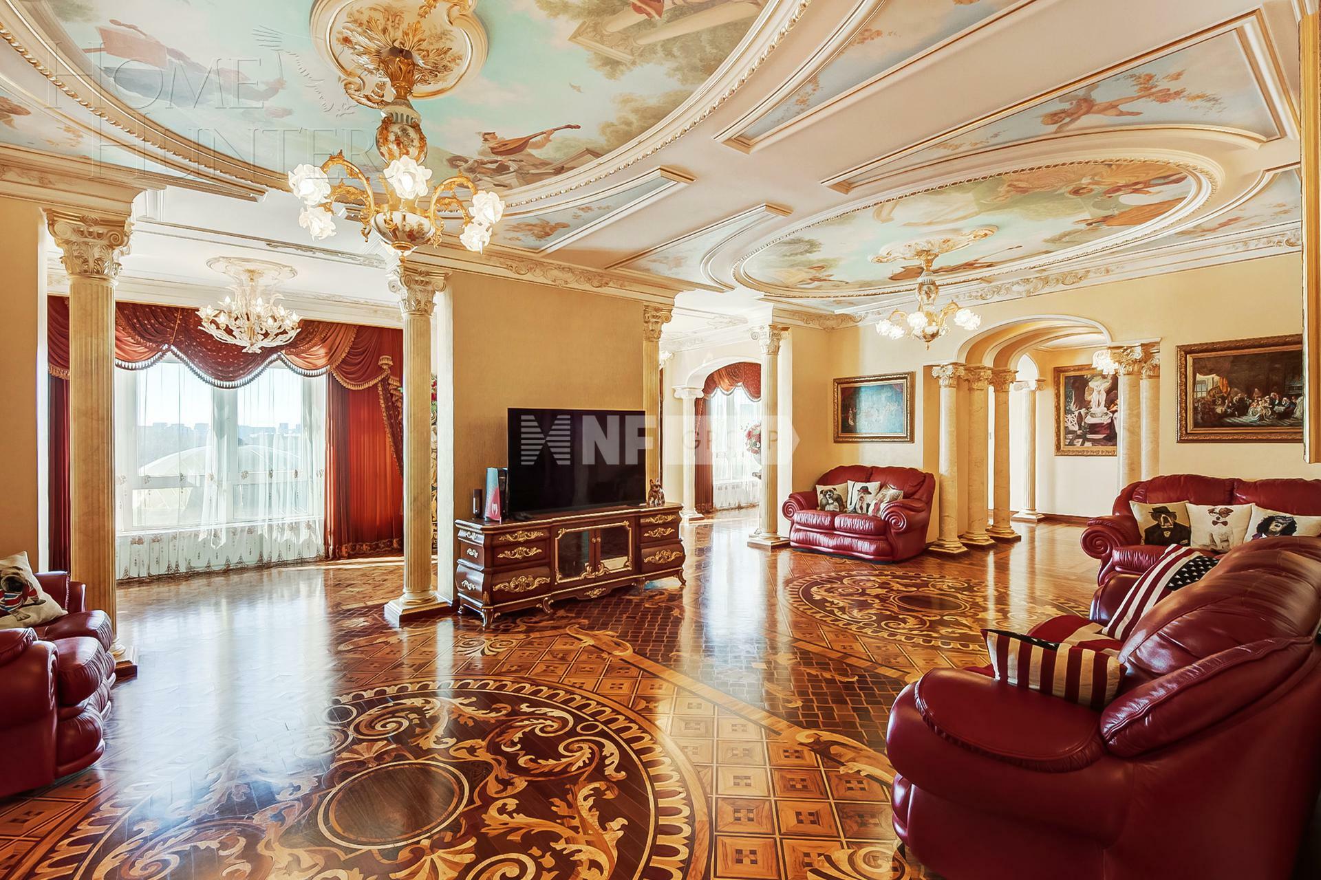 10-КОМН. КВАРТИРА С ОТДЕЛКОЙ 560 М² НА 4 ЭТАЖЕ