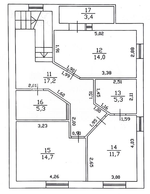 2-этажный таунхаус 209.2 м² с отделкой