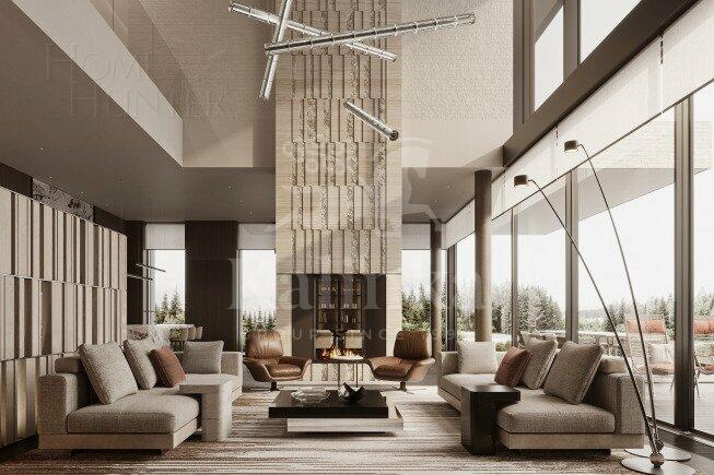 2-этажный коттедж 1 181 м² без отделки