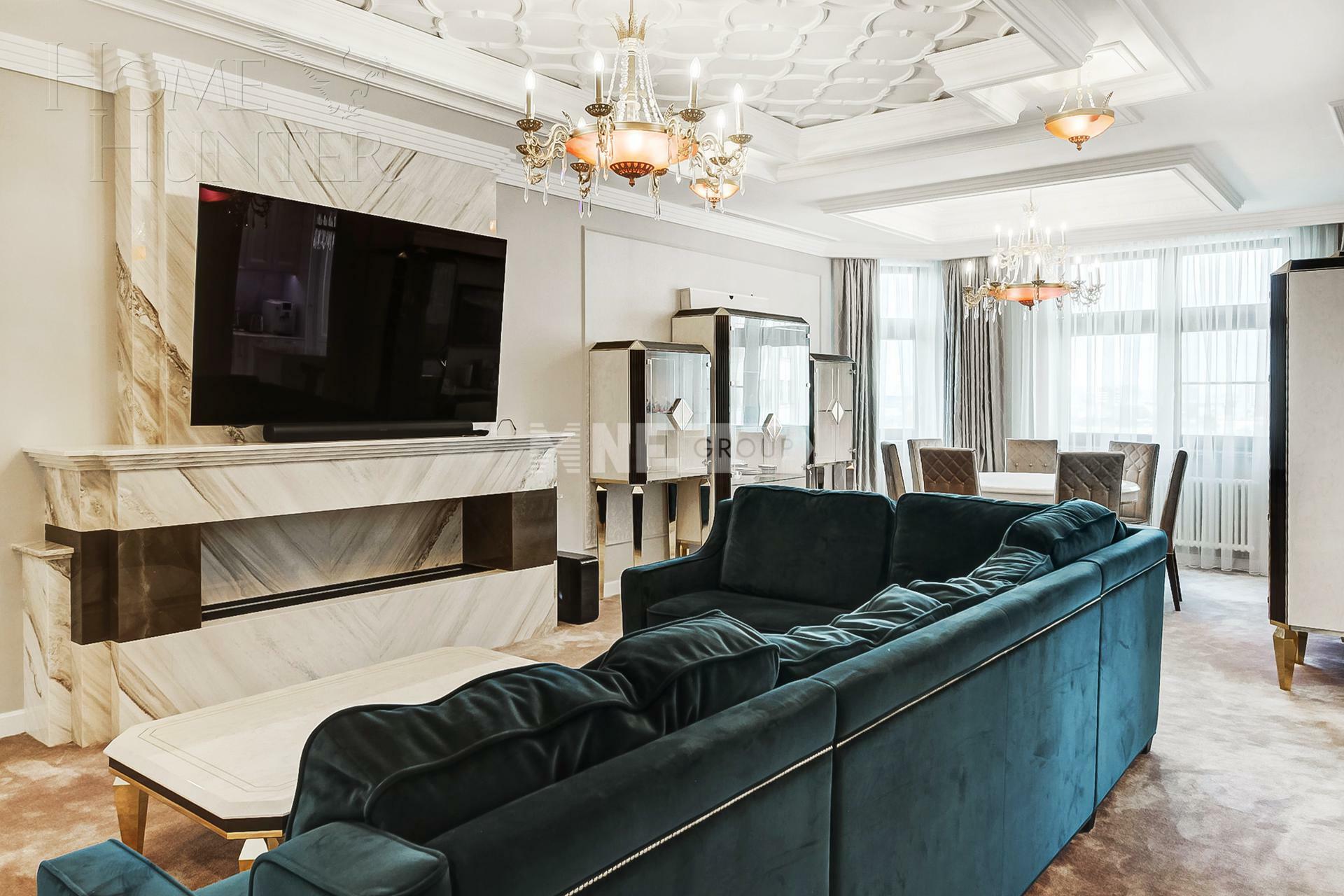 4-КОМН. КВАРТИРА С ОТДЕЛКОЙ 192.9 М² НА 19 ЭТАЖЕ