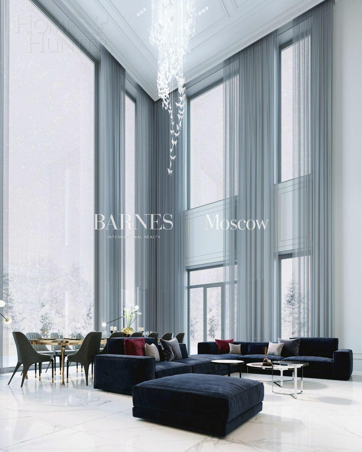 2-этажный коттедж 1 100 м² без отделки