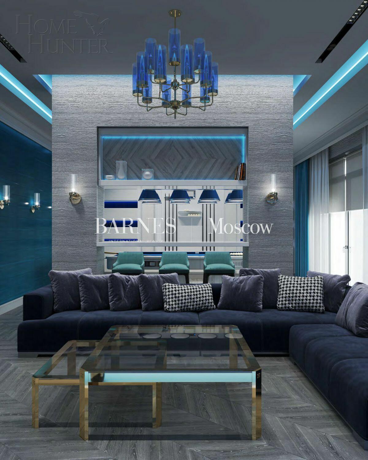 2-этажный коттедж 1 100 м² без отделки