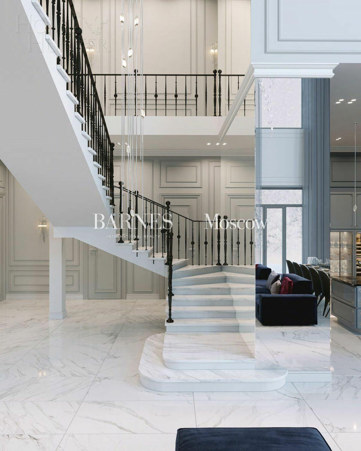 2-этажный коттедж 1 100 м² без отделки