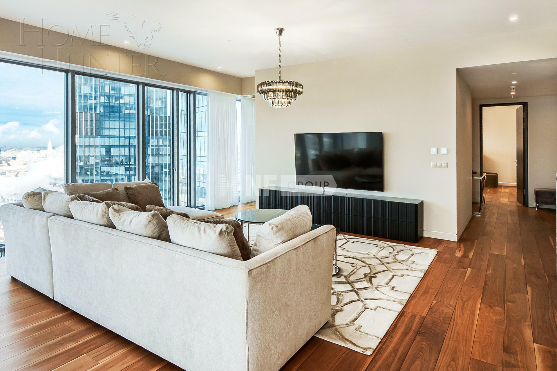 3-КОМН. АПАРТАМЕНТЫ С ОТДЕЛКОЙ 169 М² НА 51 ЭТАЖЕ