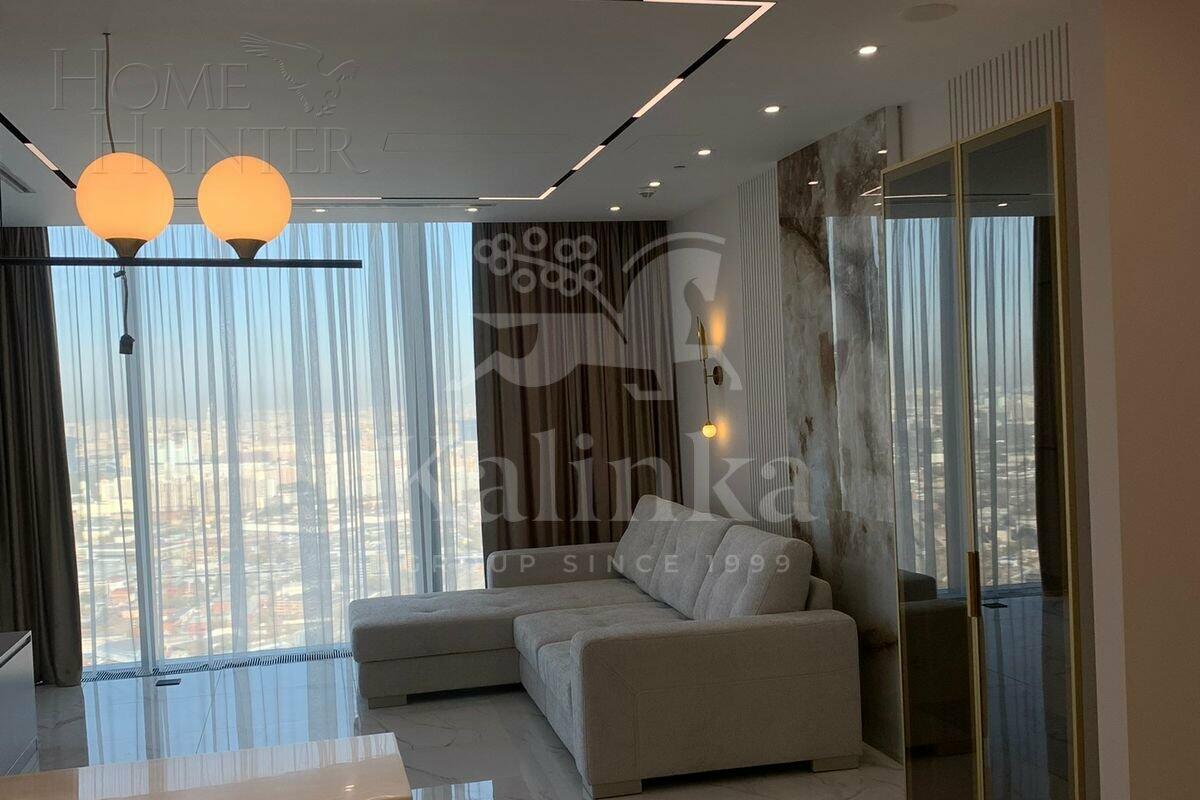 2-КОМН. АПАРТАМЕНТЫ С ОТДЕЛКОЙ 85.7 М² НА 59 ЭТАЖЕ