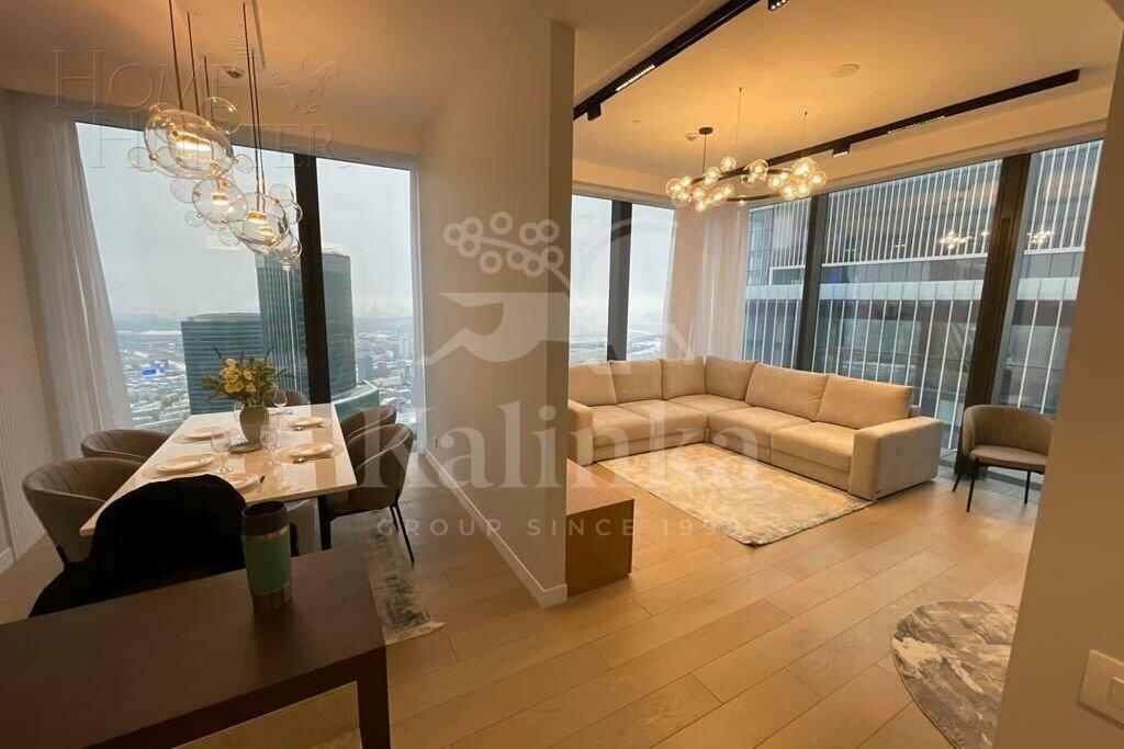 3-КОМН. АПАРТАМЕНТЫ С ОТДЕЛКОЙ 128.3 М² НА 68 ЭТАЖЕ