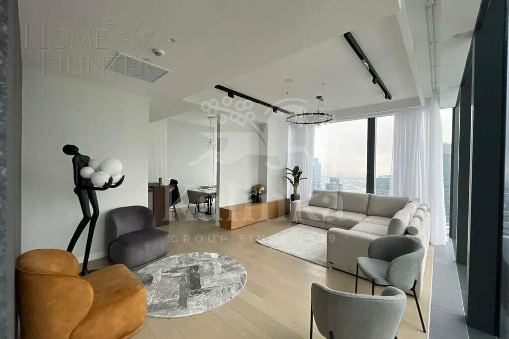 3-КОМН. АПАРТАМЕНТЫ С ОТДЕЛКОЙ 128.3 М² НА 68 ЭТАЖЕ