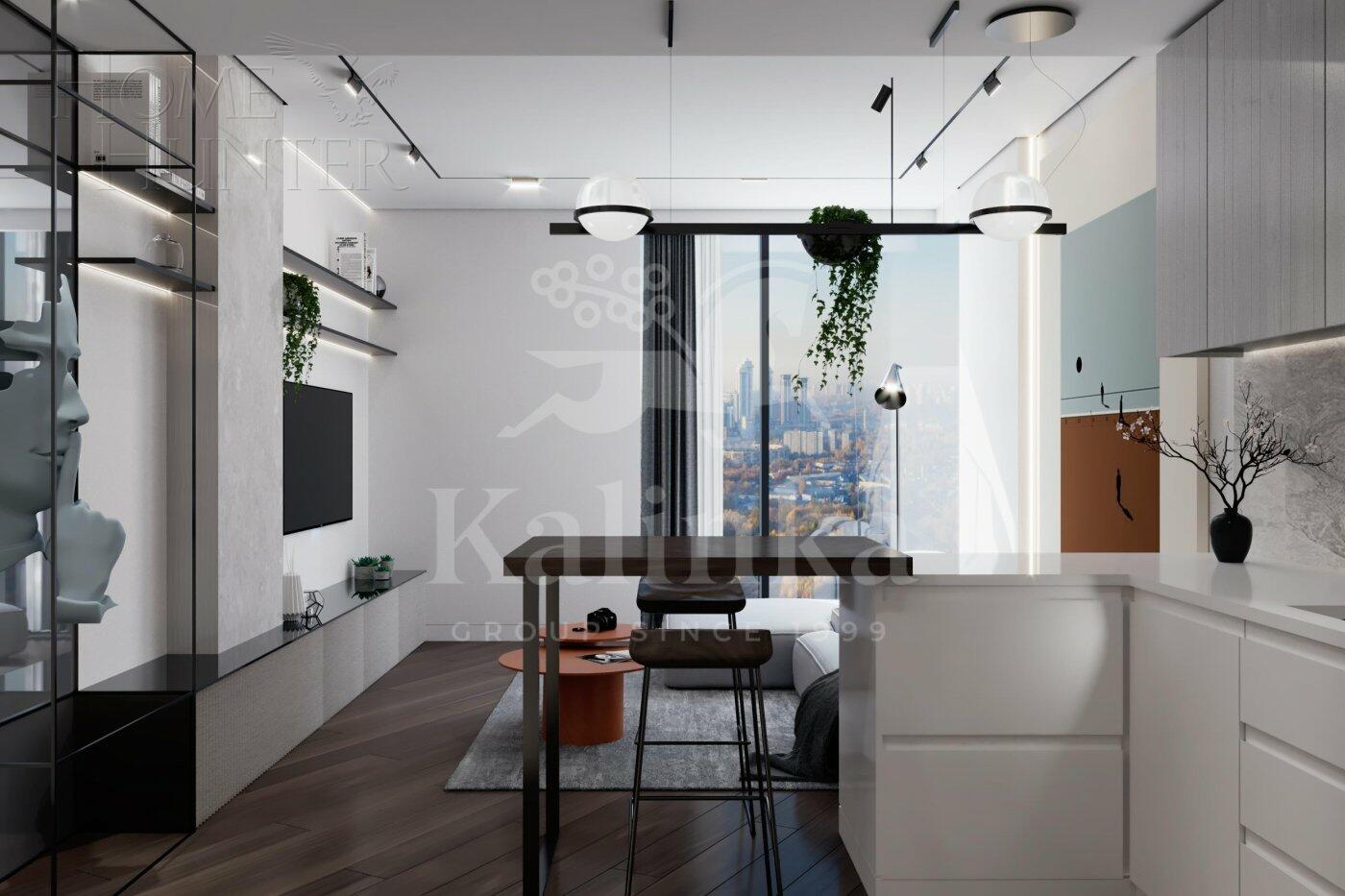 2-КОМН. АПАРТАМЕНТЫ С ОТДЕЛКОЙ 50.5 М² НА 27 ЭТАЖЕ