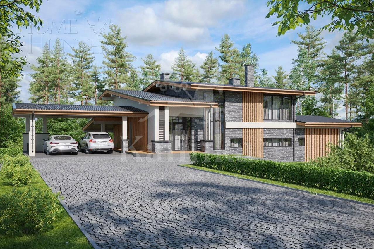 2-этажный коттедж 265 м² без отделки