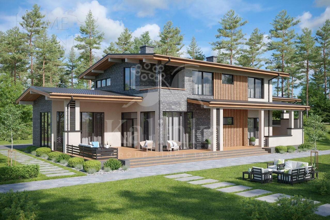 2-этажный коттедж 265 м² без отделки