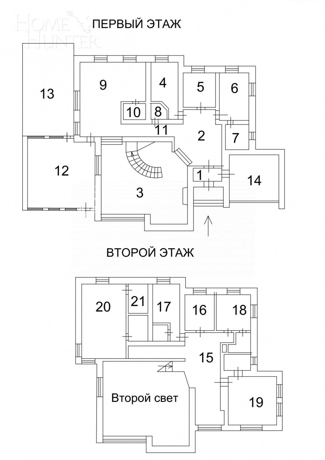 2-этажный коттедж 495.7 м² с отделкой
