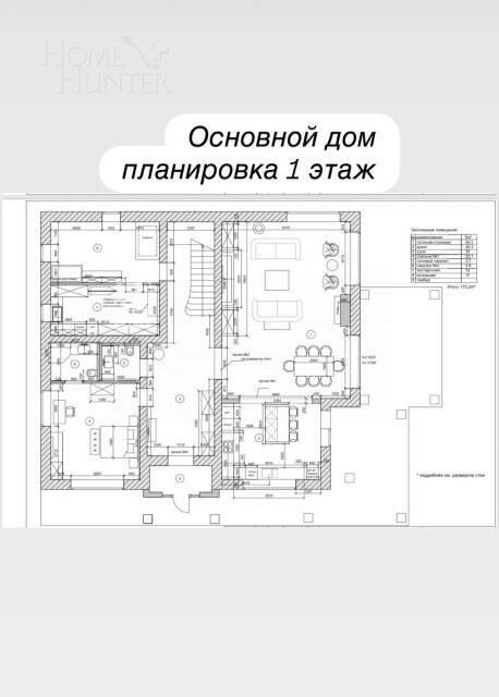 3-этажный коттедж 800 м² без отделки