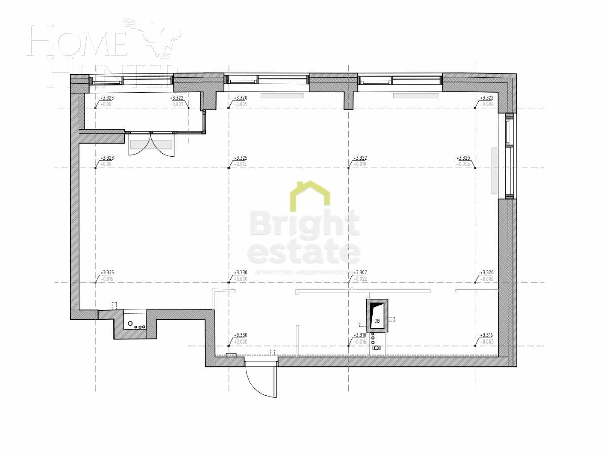 3-КОМН. КВАРТИРА БЕЗ ОТДЕЛКИ 97 М² НА 9 ЭТАЖЕ