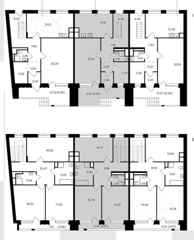 2-УРОВНЕВЫЙ ОСОБНЯК БЕЗ ОТДЕЛКИ 134.3 М² НА 1 ЭТАЖЕ