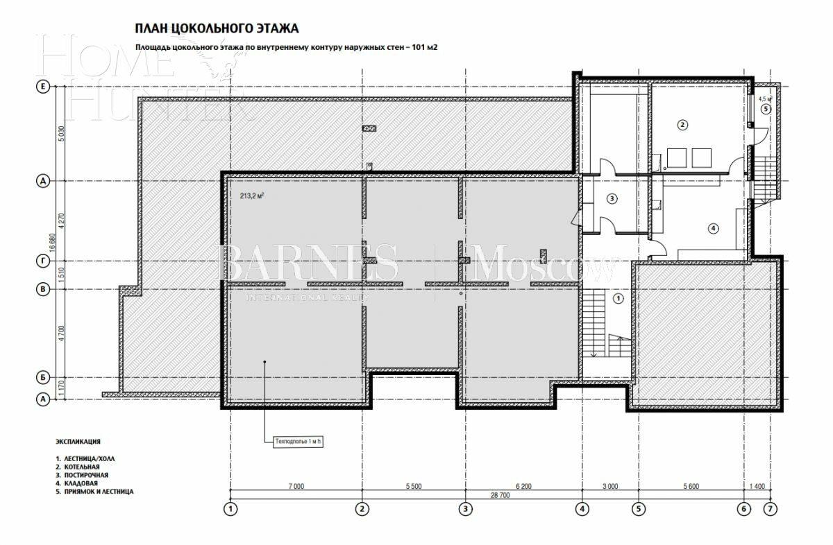 2-этажный коттедж 743 м² без отделки
