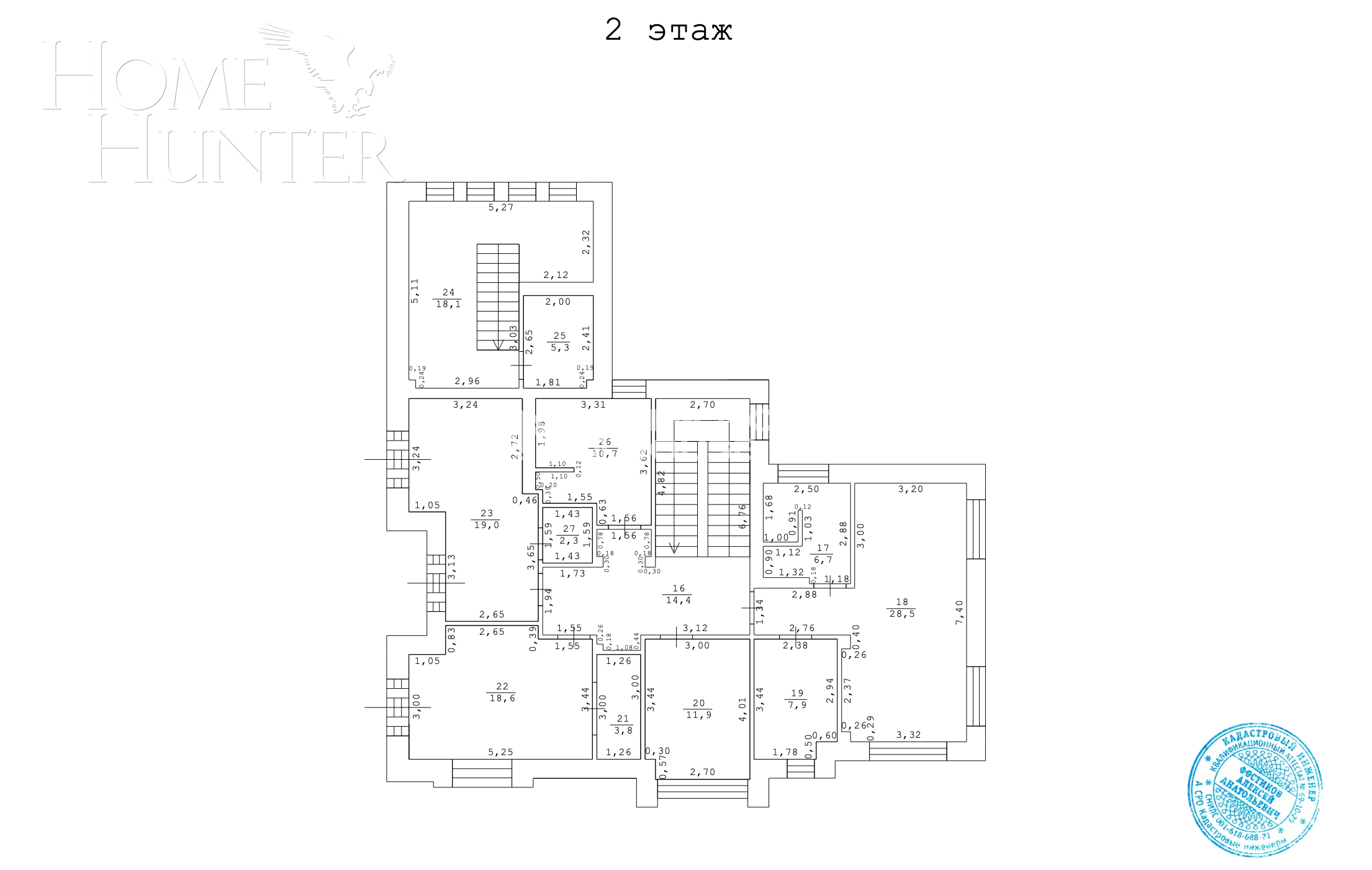 2-этажный коттедж 414 м² с отделкой