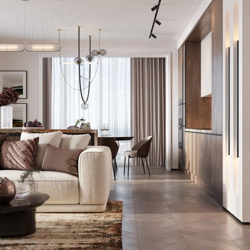 3-КОМН. КВАРТИРА С ОТДЕЛКОЙ 142 М² НА 18 ЭТАЖЕ