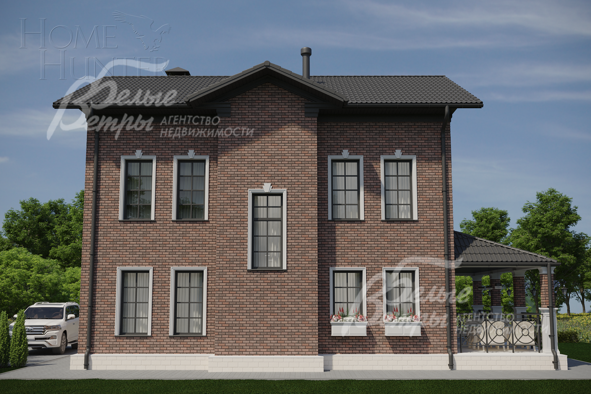 2-этажный коттедж 224 м² с отделкой