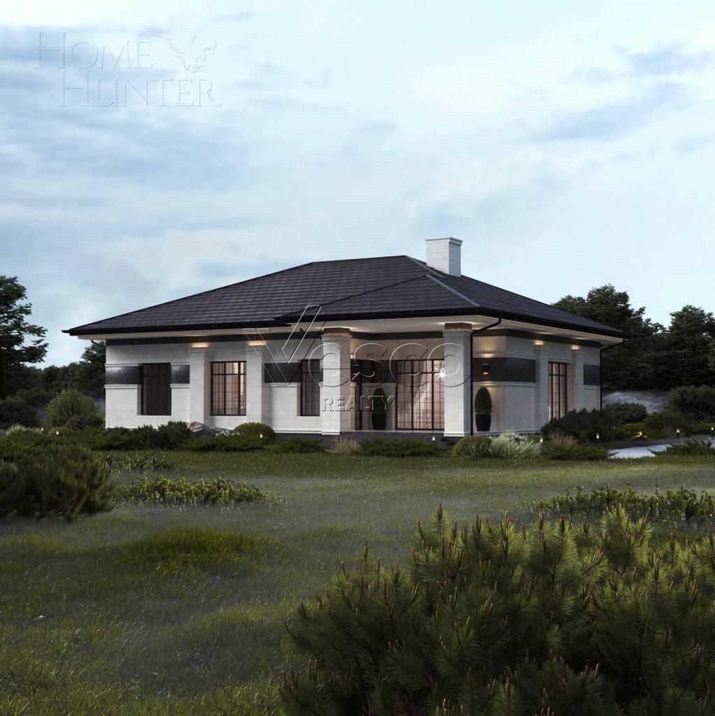 1-этажный коттедж 180.1 м² без отделки